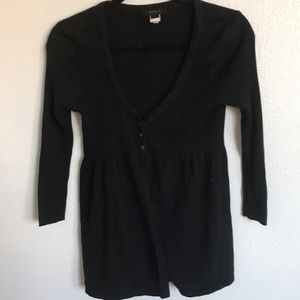 Black cardigan